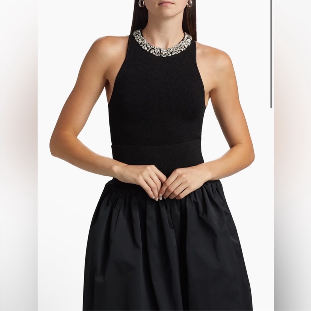 A.L.C. $495 Bella Jeweled Knit Cropped Top
